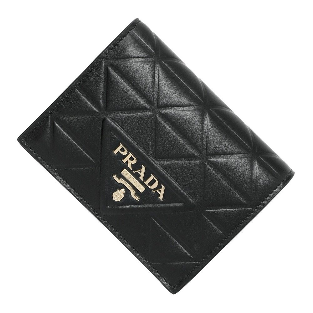 Prada Black Bi fold Wallet Coin Purse